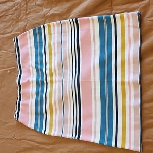 Stripe Colorful LOFT Skirt